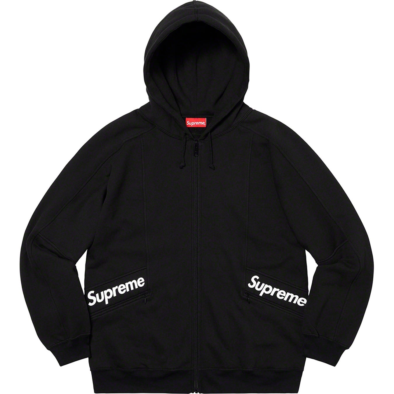 Color Blocked Zip Up Hooded Sweatshirt view 4